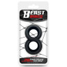 Beast Rings Ballstretcher souple Doble Rings Noir